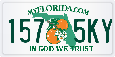 FL license plate 1575KY