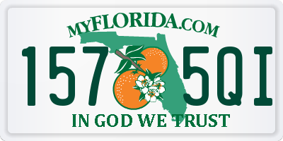 FL license plate 1575QI