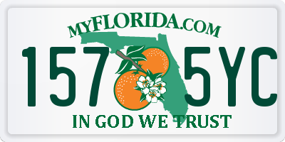 FL license plate 1575YC
