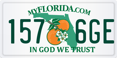 FL license plate 1576GE