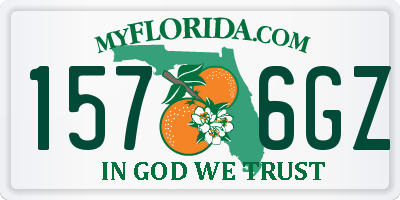 FL license plate 1576GZ