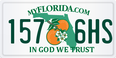 FL license plate 1576HS