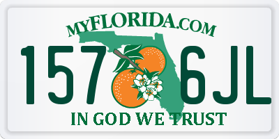 FL license plate 1576JL