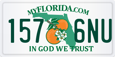 FL license plate 1576NU