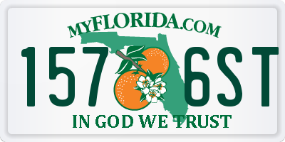 FL license plate 1576ST