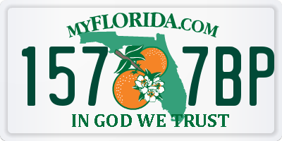 FL license plate 1577BP
