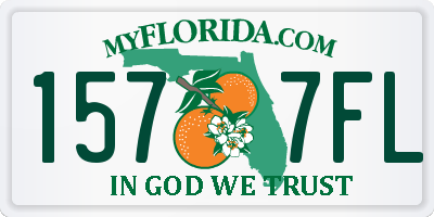 FL license plate 1577FL