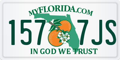 FL license plate 1577JS