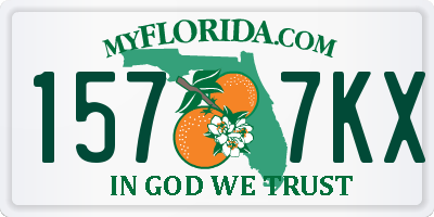 FL license plate 1577KX