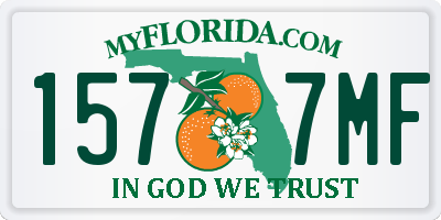 FL license plate 1577MF