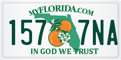 FL license plate 1577NA
