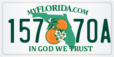 FL license plate 1577OA