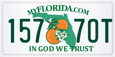 FL license plate 1577OT