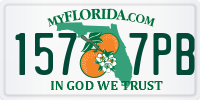 FL license plate 1577PB