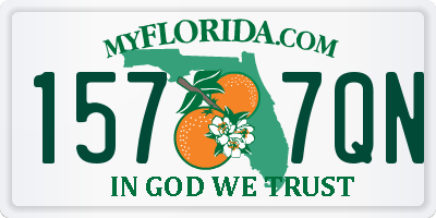 FL license plate 1577QN