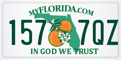 FL license plate 1577QZ