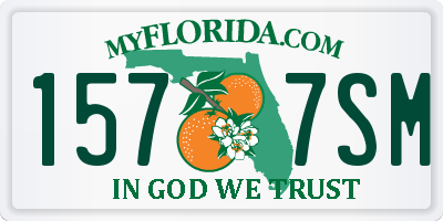 FL license plate 1577SM