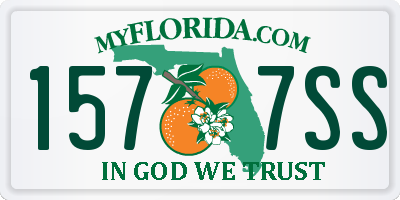 FL license plate 1577SS