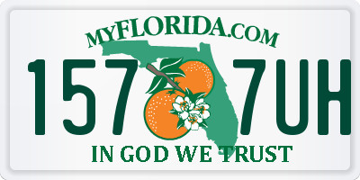 FL license plate 1577UH