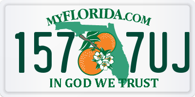 FL license plate 1577UJ