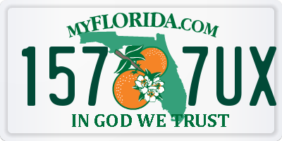 FL license plate 1577UX