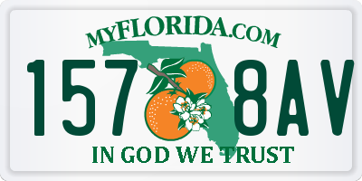 FL license plate 1578AV