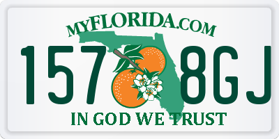 FL license plate 1578GJ