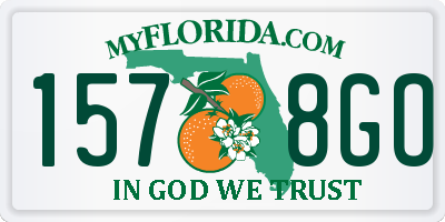 FL license plate 1578GO