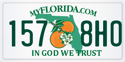 FL license plate 1578HO