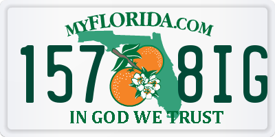 FL license plate 1578IG