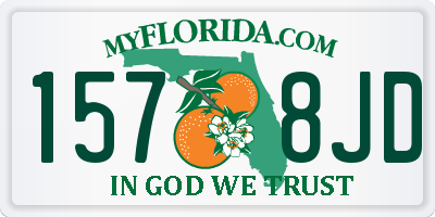 FL license plate 1578JD