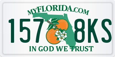 FL license plate 1578KS