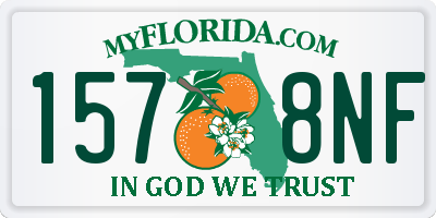 FL license plate 1578NF