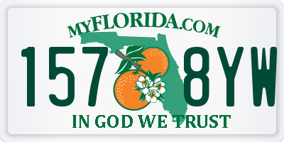 FL license plate 1578YW