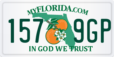 FL license plate 1579GP