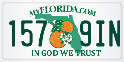 FL license plate 1579IN