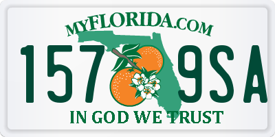 FL license plate 1579SA