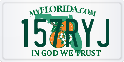 FL license plate 157RYJ