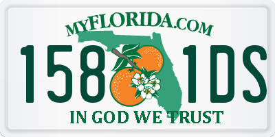 FL license plate 1581DS