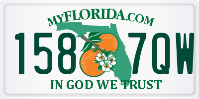 FL license plate 1587QW