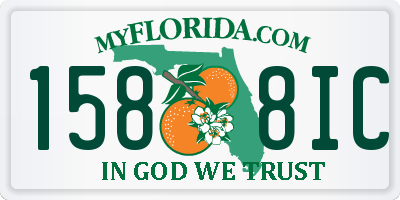 FL license plate 1588IC