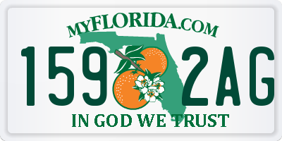 FL license plate 1592AG