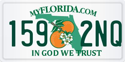FL license plate 1592NQ