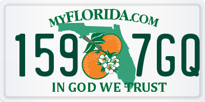 FL license plate 1597GQ