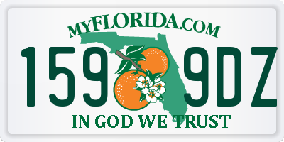 FL license plate 1599DZ