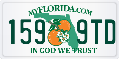 FL license plate 1599TD