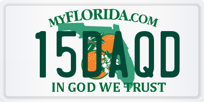 FL license plate 15DAQD