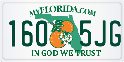 FL license plate 1605JG