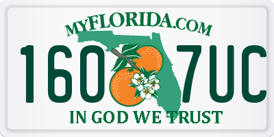 FL license plate 1607UC