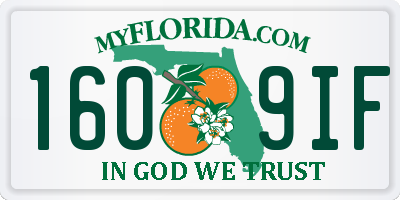 FL license plate 1609IF
